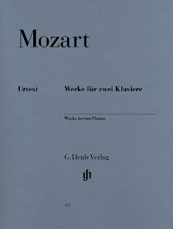 【輸入楽譜】モーツァルト, Wolfgang Amadeus: 2台ピアノのための作品集: ソナタ KV 448、フーガ KV 426/546、 ラルゲットとアレグロ/原典版/Seiffert編/Groethuysen運指