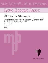 【輸入楽譜】グラズノフ, Aleksandor Konstantinovich: バレエ音楽「ライモンダ」 Op.57 より 2つの小品(バイオリンとピアノ)/ Pogojeff編曲 [ グラズノフ, Aleksandor Konstantinovich ]