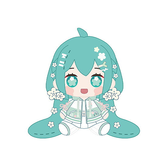初音ミク ミクハグシリーズ HUGGYDOLL PLUS ぬいぐるみ 『キャラクター・ボーカル・シリーズ01 初音ミク』 フラワーVer.