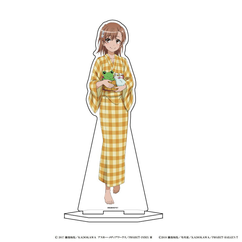 デカキャラアクリルフィギュア「とあるシリーズ」02/御坂美琴 温泉ver.(描き下ろし)【グッズ】