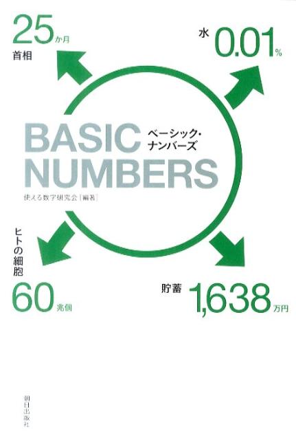 使える数字研究会 朝日出版社ベーシック ナンバーズ ツカエル スウジ ケンキュウカイ 発行年月：2011年05月 ページ数：157p サイズ：単行本 ISBN：9784255005874 1　この国のかたち（人口ー9，515万／人口密度ー343｜50　ほか）／2　世相のうらおもて（年収ー24．5／雇用ー34．3　ほか）／3　揺りかごから墓場まで（寿命ー79．6｜86．4／生と死ー107万｜114万　ほか）／4　世界のスケール（言語ー6，000／キリスト教ー22．8億　ほか）／5　生命・地球・宇宙（遺伝子ー26，808／ヒトの遺伝子ー99．9　ほか）／6　われわれはどこから来たのか、われわれはどこへ行くのか（宇宙の誕生から現在までを見はらす／生命の誕生から現在までを見はらす　ほか） 常識をぬりかえる数字。知れば、世界と日本が違って見える。 本 人文・思想・社会 社会科学 人文・思想・社会 社会 その他