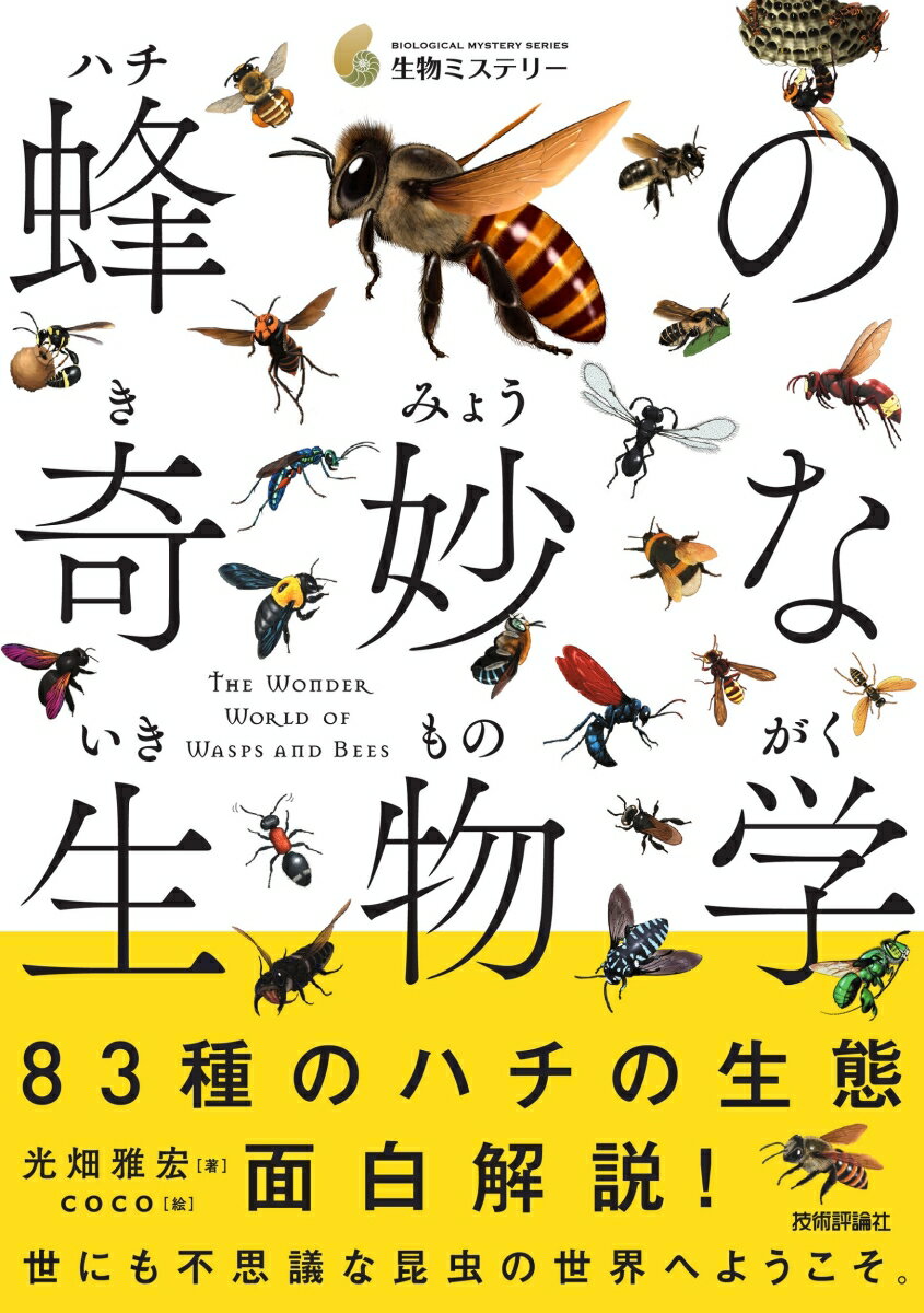 ８３種のハチの生態面白解説！世にも不思議な昆虫の世界へようこそ。