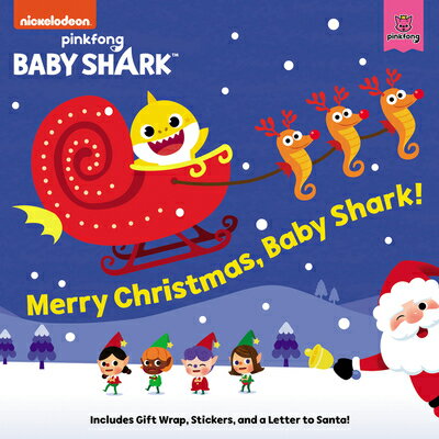 Baby Shark: Merry Christmas, Baby Shark : A Christmas Holiday Book for Kids With Stickers and Gift STICKERS-BABY SHARK BABY SHARK （Baby Shark） Pinkfong