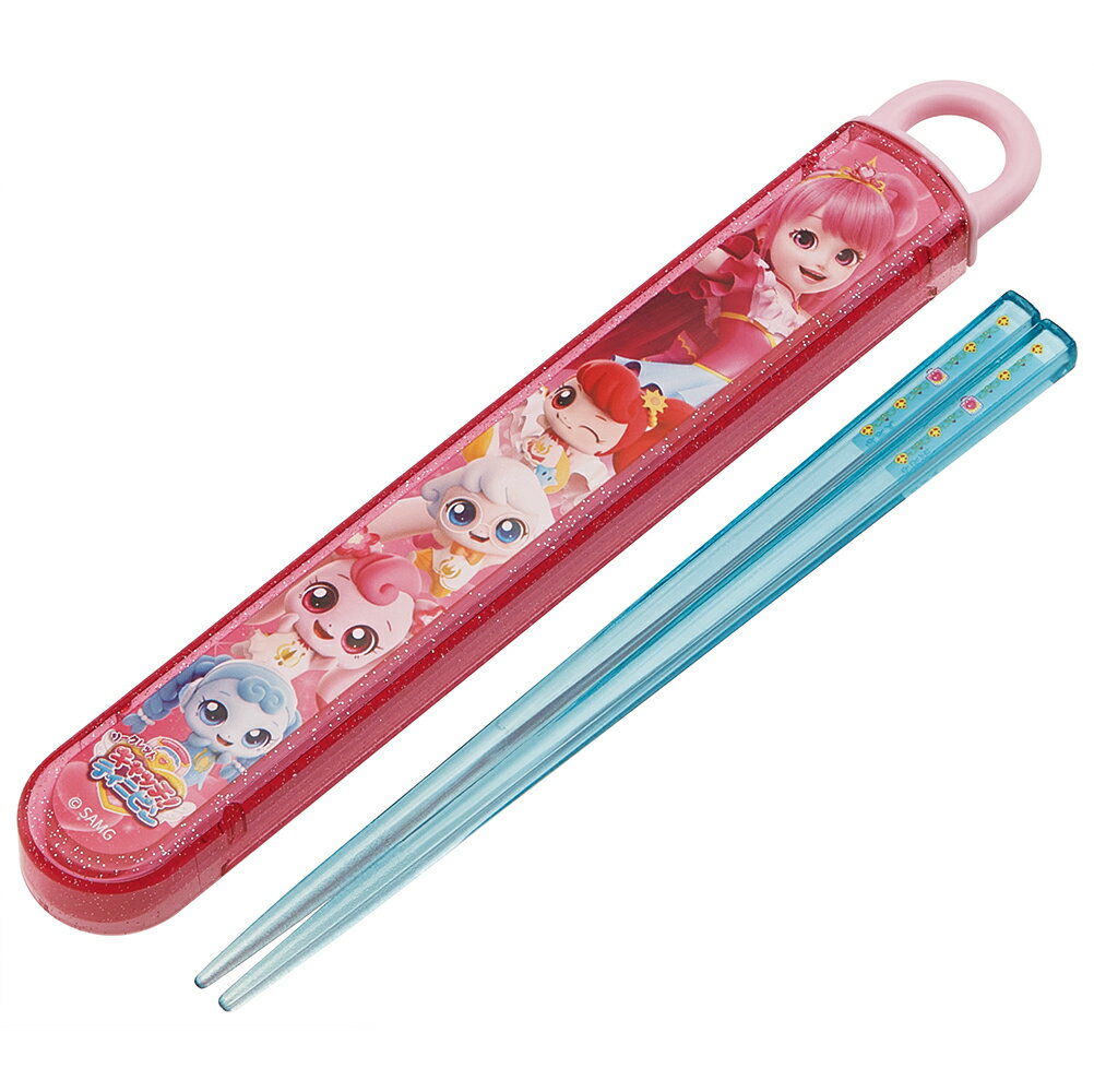 シークレット キャッチ!ティニピン　お箸 短め 子供 携帯おはし・スライド箸箱セット 16.5cm