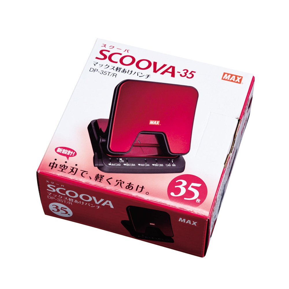 軽あけパンチSCOOVA　レッド 事務小物 （文具(Stationary)） [ パンチ ] book-17501397 楽天ブックス サンプル画像2