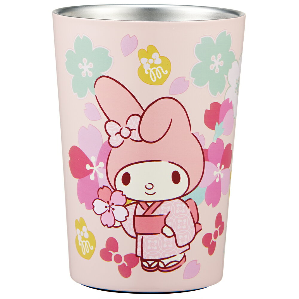 サンリオ マイメロディ 桜　真空ステンレス コーヒー タンブラー M 400ml