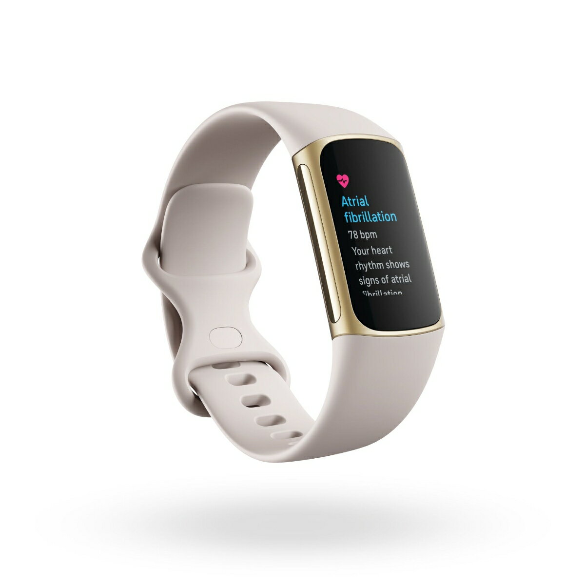 Fitbit Charge 5、Soft Gold/Lunar White、FRCJK 健康管理トラッカー