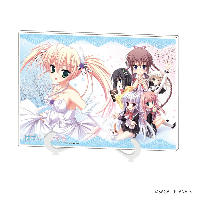 アクリルアートボード(A5サイズ)「はつゆきさくら」01/集合【グッズ】