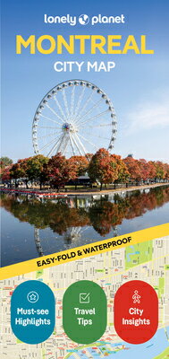 Lonely Planet Montreal City Map: Durable, Waterproof, Easy-Fold Planning Map with Attractions & Walk
