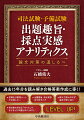 司法試験や予備試験は、大海原に投げ出された後に試行錯誤してゴールまでたどり着くアドベンチャーゲームのようなものです。求められている事項を正しく把握できなければ、何年たってもゴール（合格）できません。最高の攻略マニュアルは「出題趣旨」と「採点実感」です。これらを見ずに司法試験・予備試験の学習を進めることは効率が悪すぎます。しかし、読み込めている受験生は多くはありません。平成２０年〜令和４年分まであり膨大で読み切れない、読んだとしてもどこに注目してよいかわからないといった理由があるのでしょう。本書を読めば、最短で「試験委員が何を求めているのか」がわかります。ぜひ使いこなして、「合格」をつかみ取ってください！