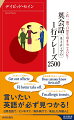 ネイティブはだれでも知ってる単語でこんなにシンプルに話してる！あいさつ、声をかける。誘う、訪ねる。ほめる、励ます。話し合う、意見を言う。自宅で。街で。ビジネスの英会話。メールやＳＮＳで。海外旅行で…ニュアンスが正しく伝わる最強のお役立ちフレーズが１冊になりました！