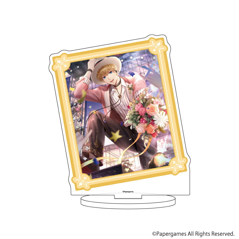 キャラアクリルフィギュア「恋とプロデューサー〜EVOL×LOVE〜」12/キラ・抱き合う日々(公式イラスト)【グッズ】