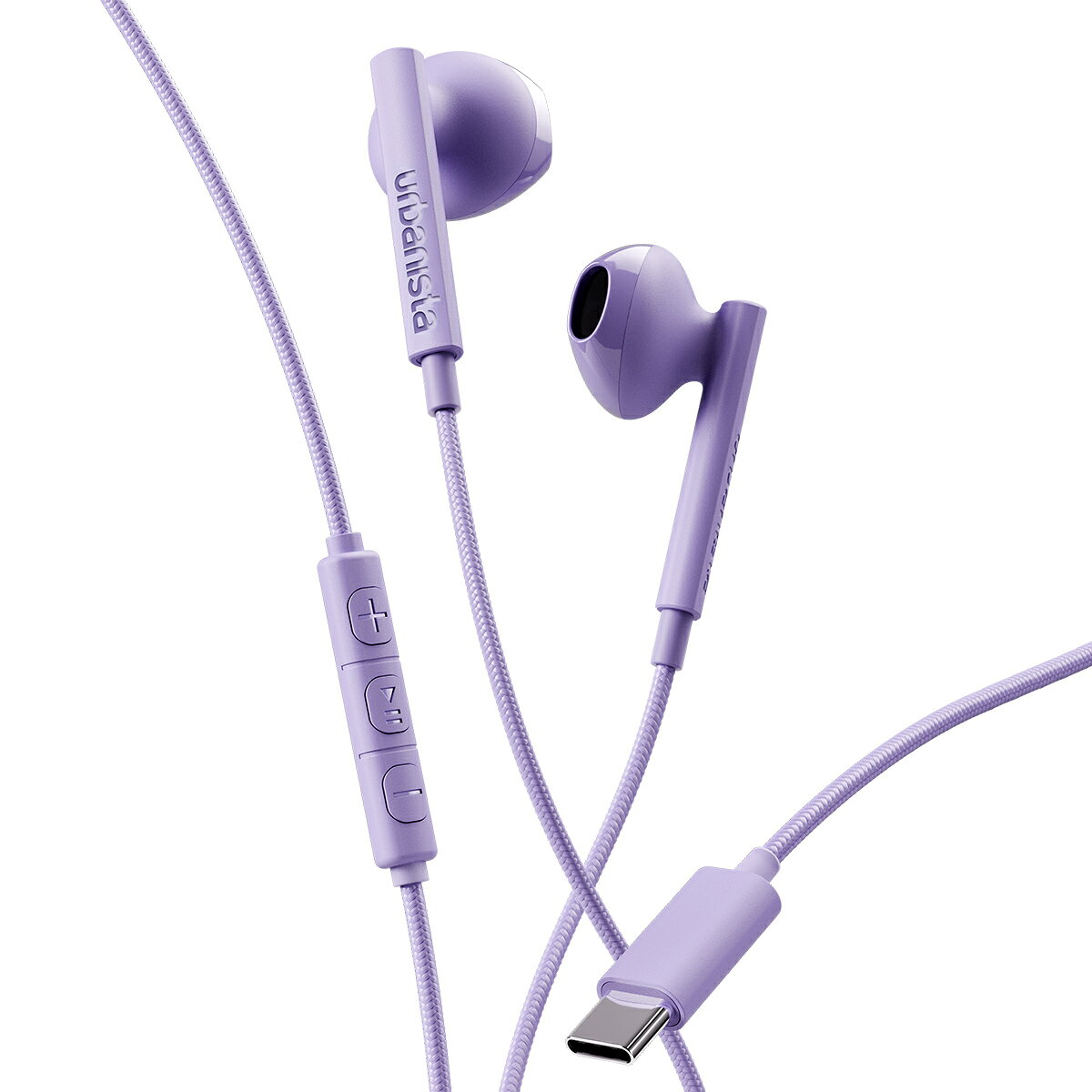 USB Type-C?端子対応で、iPhoneやiPad、Android、PCなど幅広い機器に接続可能。
豊かでバランスの取れたサウンドをお楽しみいただけます。
3ボタンリモコンで、再生・停止や音量調整、通話操作が手元で簡単に行えます。
内蔵マイクによりクリアで途切れにくい通話を実現し、ハンズフリー通話やWeb会議にも便利です。
モダンなデザインと快適な装着感を兼ね備え、日常使いからビジネスシーンまで幅広く活躍。
快適さ・高音質・使いやすさを兼ね備えた有線イヤホンです。

特徴
■北欧ライフスタイルオーディオブランドurbanista（アーバニスタ）のスタイリッシュなデザインのUSB Type-C 有線イヤホン
■リモコン搭載。音楽の再生・停止や音量調整、通話応答を手元で簡単操作
■周囲の音もバランスよく拾える全指向性マイク搭載。ハンズフリー通話やWeb会議に便利
■絡まりにくいファブリックケーブル
■周囲の音も聞こえやすく圧迫感のないインナーイヤー型
■有線イヤホンなので充電不要。いつでも使えて長時間使用でもバッテリー切れの心配がありません
■音の遅延が少なくゲームや動画に最適
■接続が簡単（挿すだけですぐ使える）
■北欧のセンスが光る豊富なカラバリ
■プラスチックフリーかつFSC認証紙を使用した、環境にやさしい紙パッケージ

仕様
・接続端子：USB Type-C
・ドライバーサイズ：14.2 mm
・ドライバータイプ：ダイナミック型
・ドライバー感度：108±3 dB SPL／mW（@1 kHz）
・ドライバーインピーダンス：32±15％ Ω
・再生周波数帯域：20〜20,000 Hz
・マイクタイプ：全指向性
・マイク周波数帯域：100〜20,000 Hz
・ケーブル長：1.2 m
・重量：15.3 g

付属品
・クイックスタートガイド（安全性および適合性に関する情報
/保証書）
