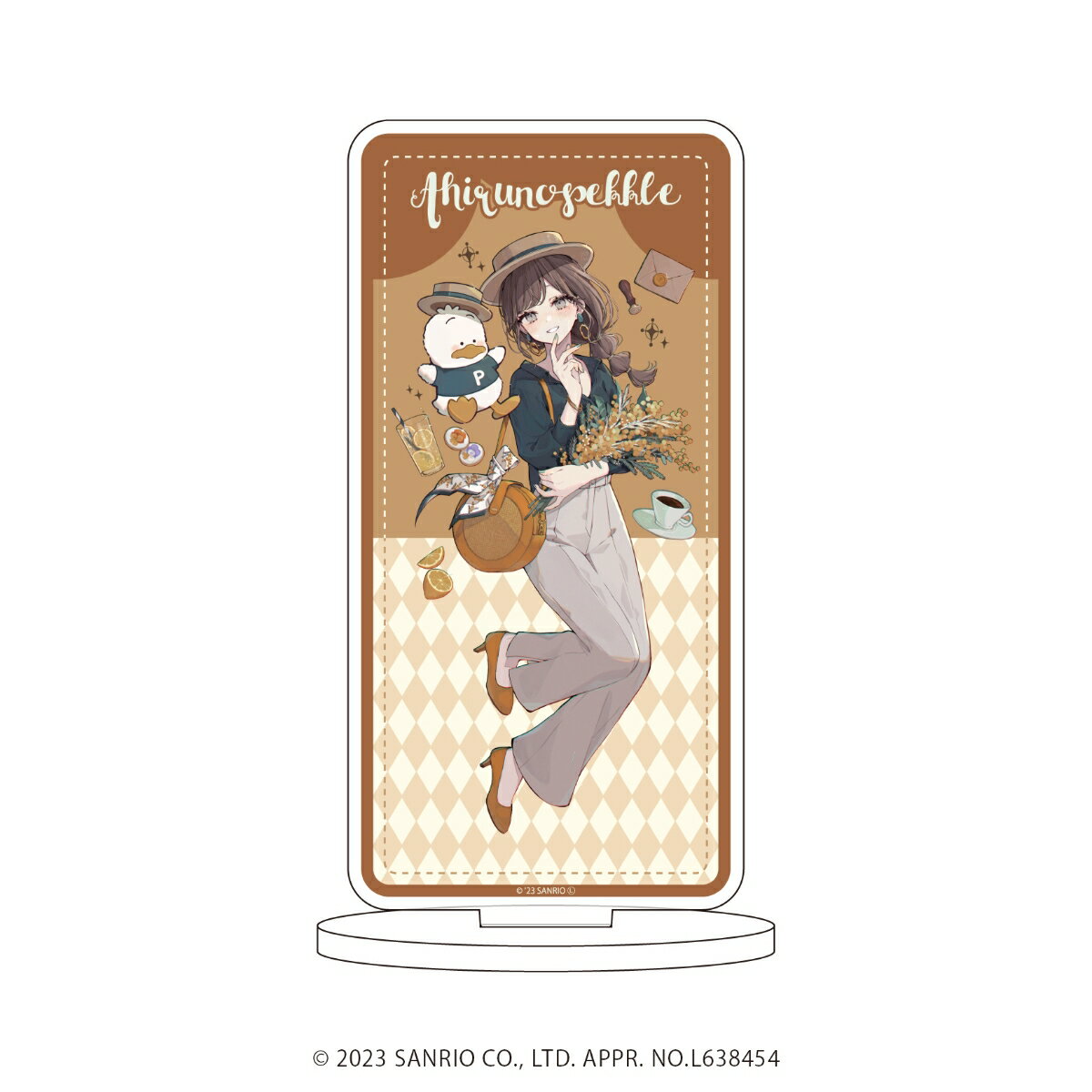 キャラアクリルフィギュア「赤倉×はぴだんぶい」09/あひるのペックル(描き下ろしイラスト)【グッズ】