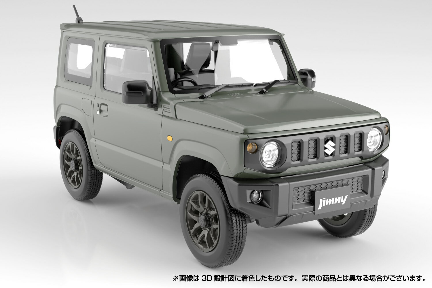 楽プラ スナップカー 1/24 JB64 ジムニー 2018 ジャングルグリーン 【03-JG】 (プラモデル) 3