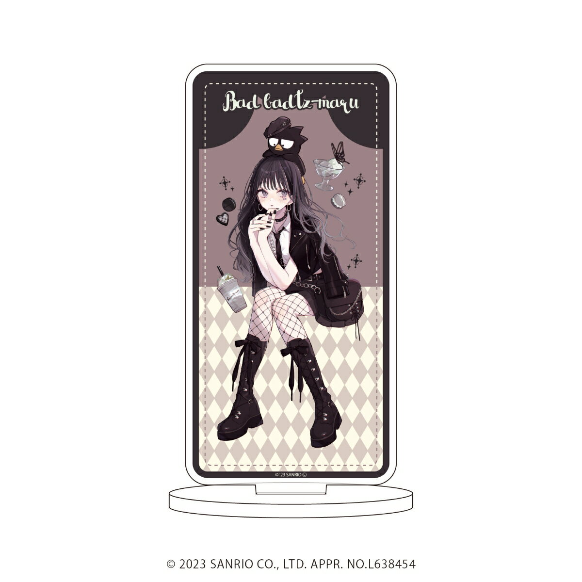 キャラアクリルフィギュア「赤倉×はぴだんぶい」11/バッドばつ丸(描き下ろしイラスト)【グッズ】