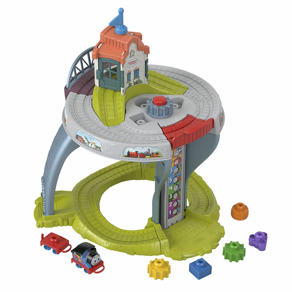 きかんしゃトーマス(Thomas) 1.5才からのマイファーストトーマス きかんしゃトーマスを走らせよう!2層の線路テーブル 乗り物おもちゃ 知育・学習玩具 1歳半から マルチ HXP49