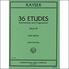 カイザー, Heinrich Ernst: 初歩的で発展的な練習曲 Op.20/ギンゴールド編 