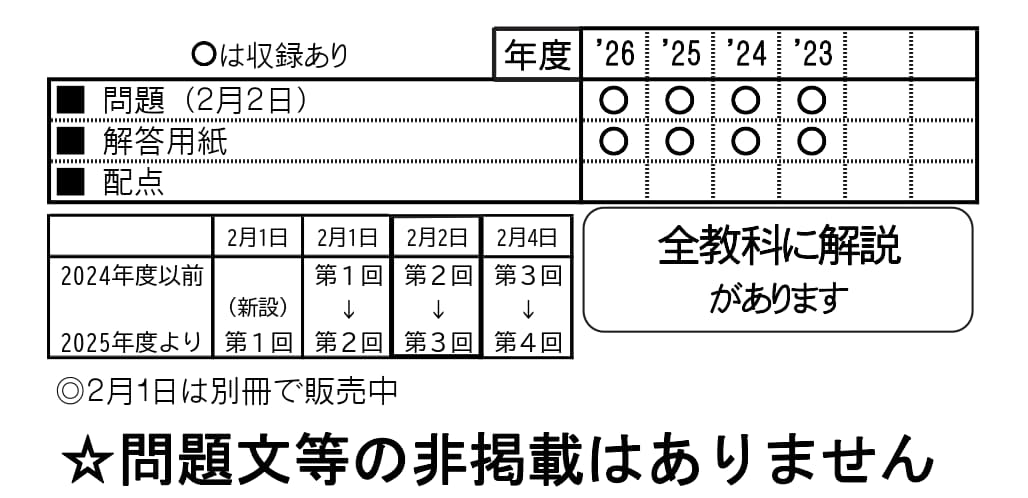 楽天ブックスの東京農業大学第一高等学校中等部（2月2日）（2027年春受験用） （東京都国立・公立・私立中学校入学試験問題集）｜アングル2