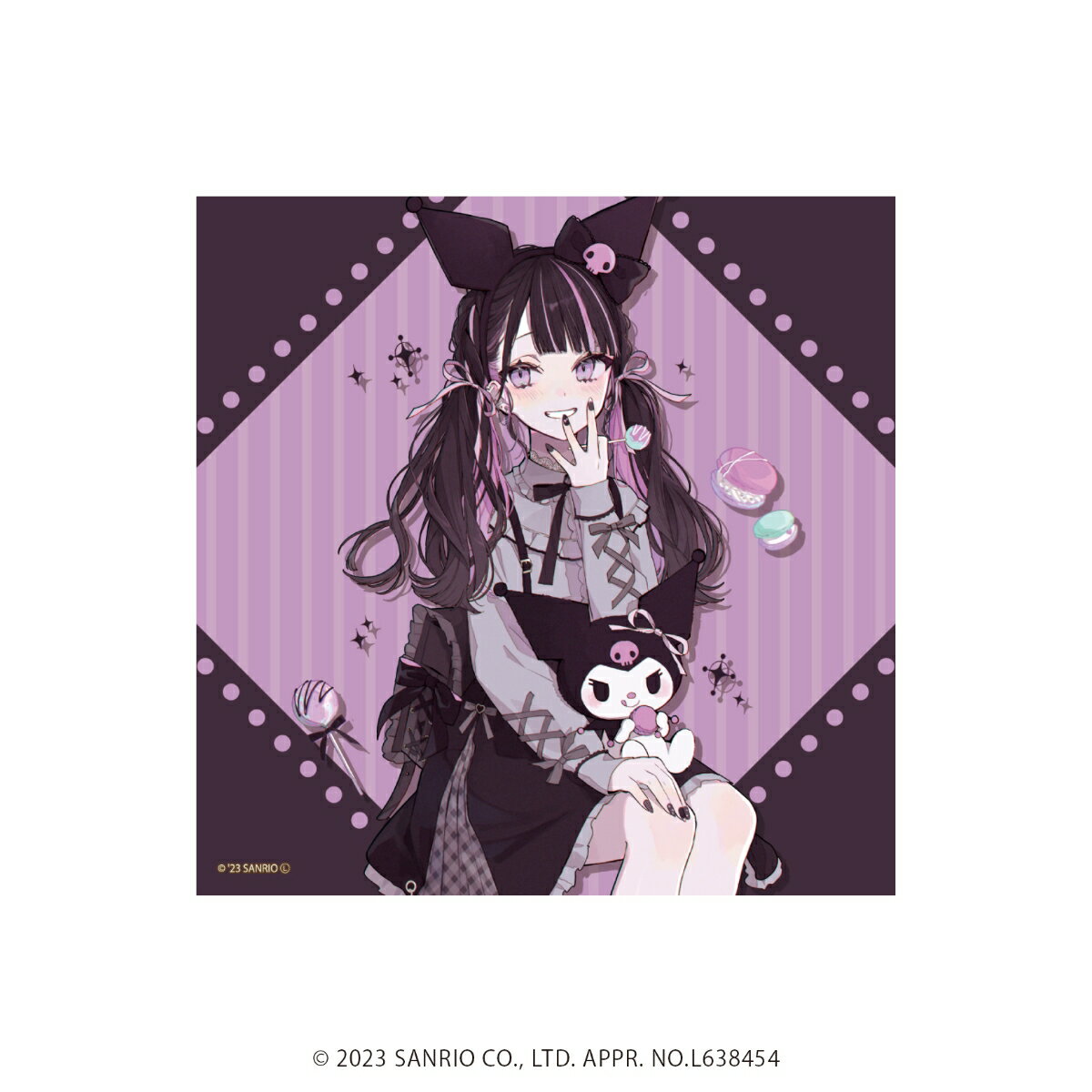 アクリルブロック「赤倉×はぴだんぶい」01/クロミ(描き下ろしイラスト)【グッズ】