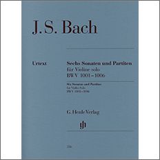 【輸入楽譜】バッハ, Johann Sebastian: 無伴奏バイオリンのためのソナタとパルティータ BWV 1001-1006/原典版