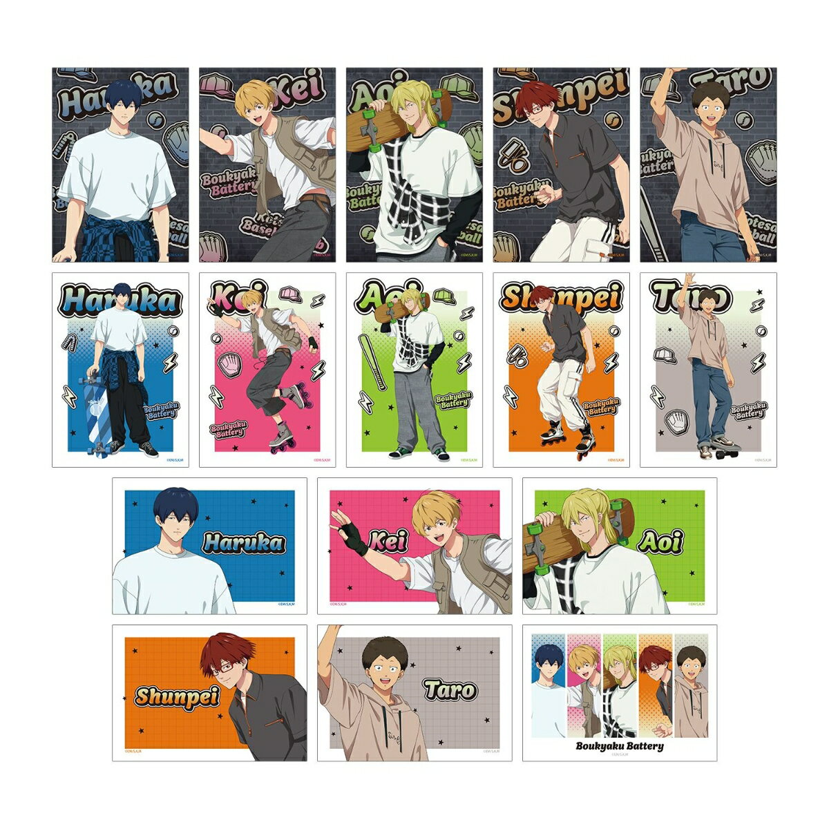 TVアニメ「忘却バッテリー」描き下ろし ストリートスポーツver. トレーディングブロマイド(BOX＝16)