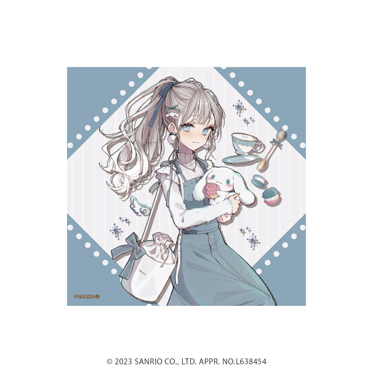 アクリルブロック「赤倉×はぴだんぶい」04/シナモロール(描き下ろしイラスト)【グッズ】