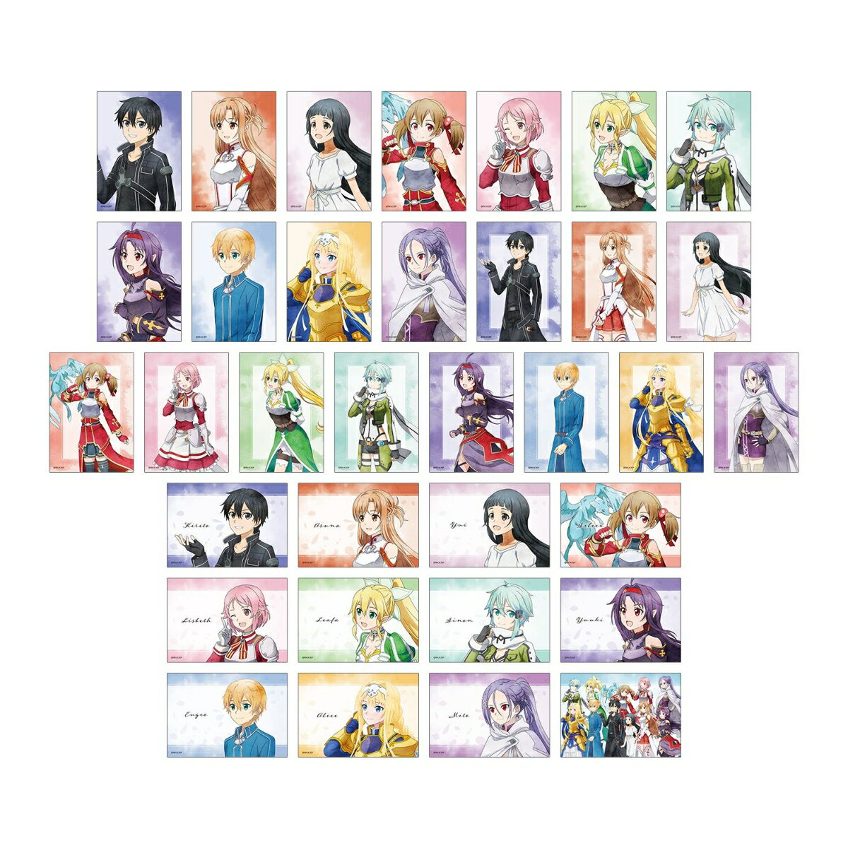 ソードアート・オンライン描き下ろし 歩みver. トレーディングブロマイド(BOX＝34個)