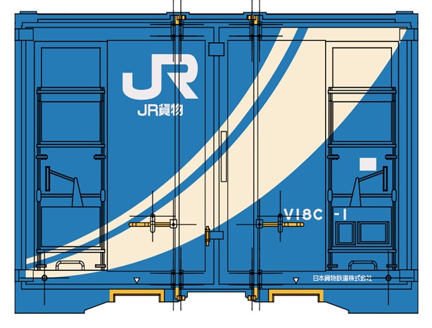 1/80 12ft JR貨物V18C形コンテナVer3 新製時風色 【904M】 (鉄道模型 Nゲー ...