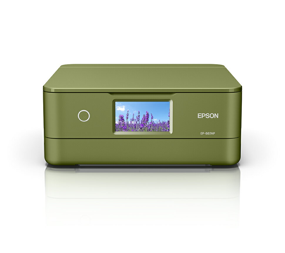 A4カラーインクジェット複合機/Colorio/6色/無線LAN・Wi-Fi/4.3型ワイドタッチパネル/ピスタチオグリーン