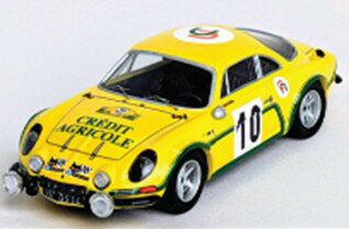 トロフュー 1/43 アルピーヌルノー A110 1974年 クリテリウム・ドゥ・ラ・コート・フルーリ 1位 #10 Joseph Bourdon/Jacques Moutard 【RRfr104】 (ミニカー)