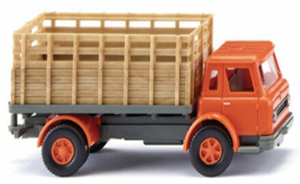 WIKING 1/87 インターナショナル ハーベスター 格子パネル付きトラック オレンジ 1962-79 【044604】 (ミニカー)