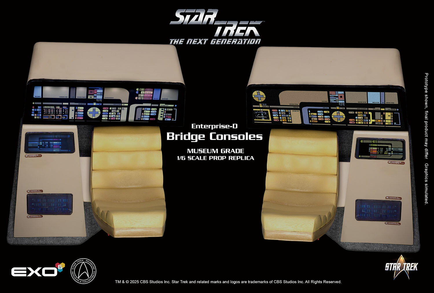 1/6 プロップレプリカ 新スター・トレック NCC-1701D エンタープライズ ブリッジセット 【EXO-01-114】 (フィギュア用アクセサリー)【クレジットカード決済限定】