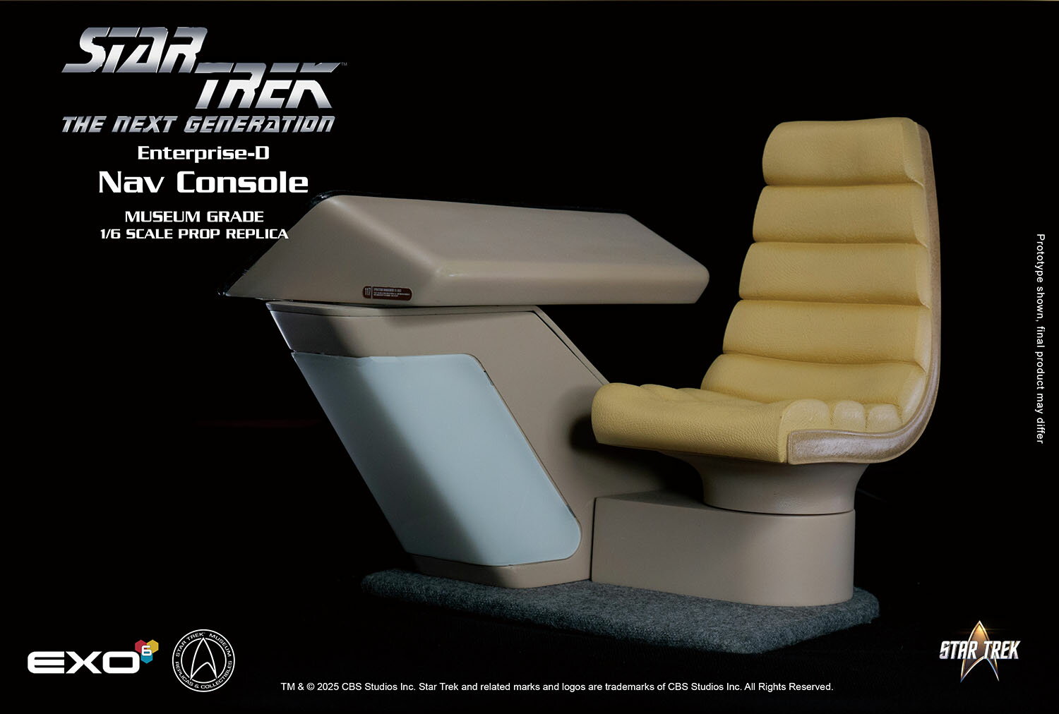 1/6 プロップレプリカ スター・トレック：新スター・トレック エンタープライズD 操縦席 【EXO-01-114N】 (フィギュア用アクセサリー)【クレジットカード決済限定】