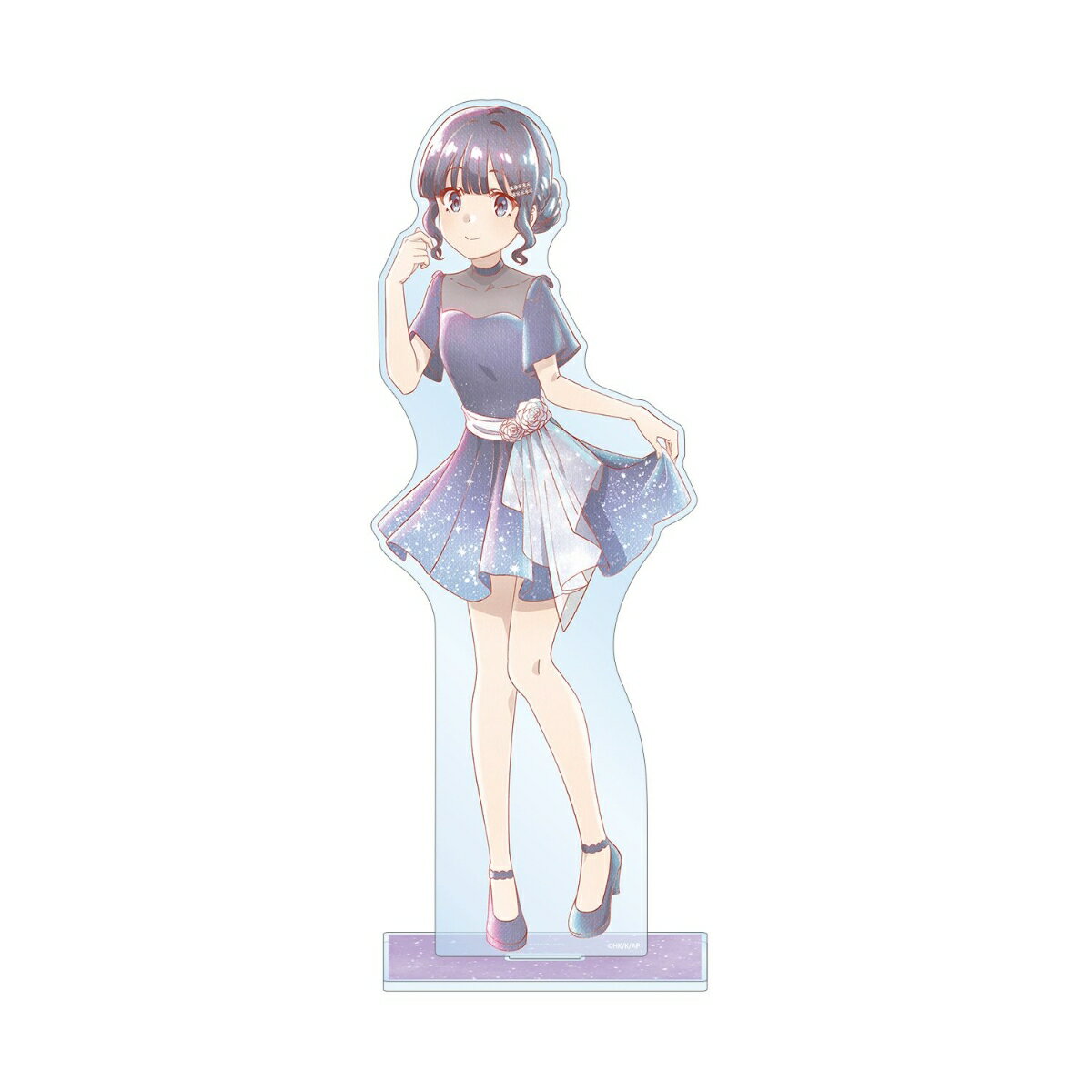 「青春ブタ野郎」シリーズ描き下ろし 牧之原翔子 星空ドレスver. Ani-Art aqua label 特大アクリルスタンド