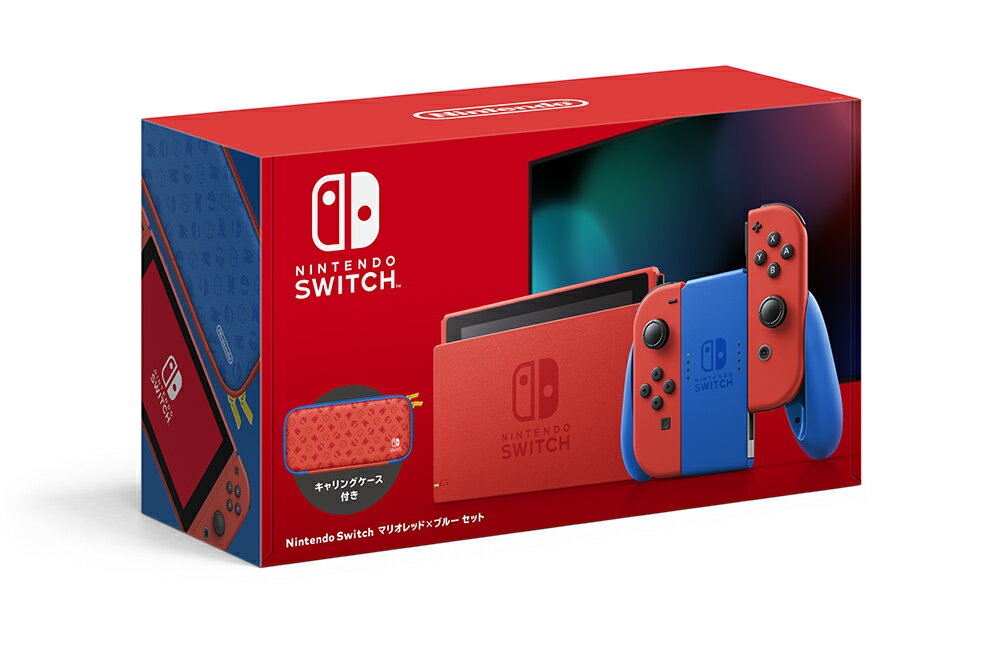 Nintendo Switch マリオレッド×ブルー セットの画像