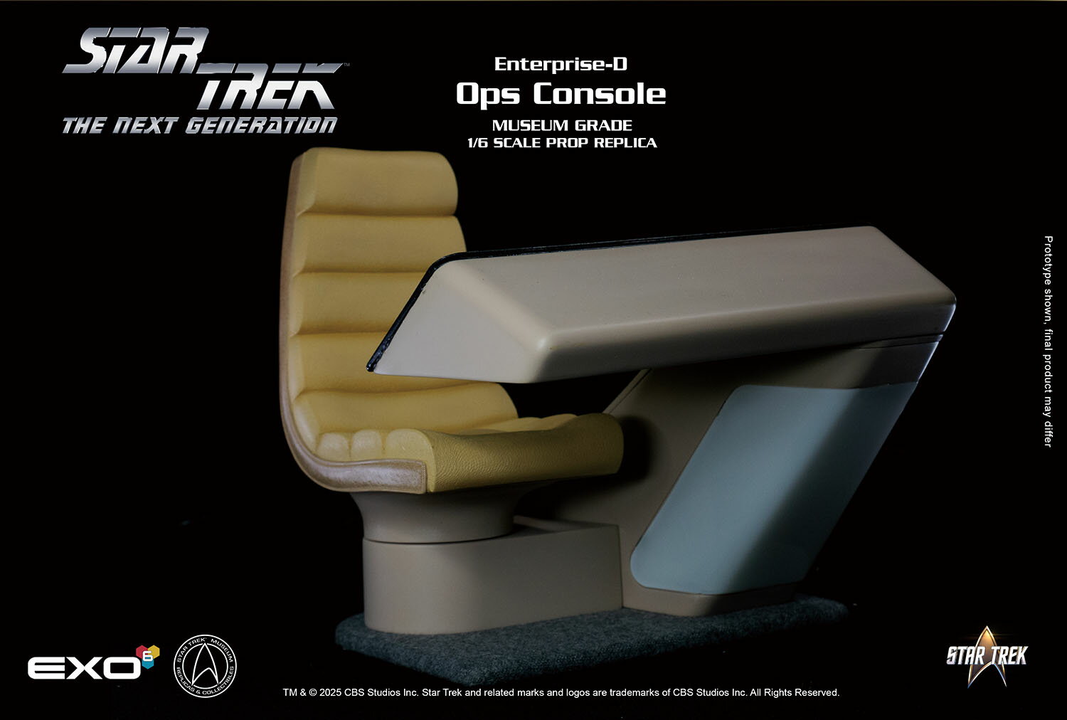 1/6 プロップレプリカ 新スター・トレック NCC-1701D USS エンタープライズ オペレーション席 【EXO-01-114O】 (フィギュア用アクセサリー)【クレジットカード決済限定】