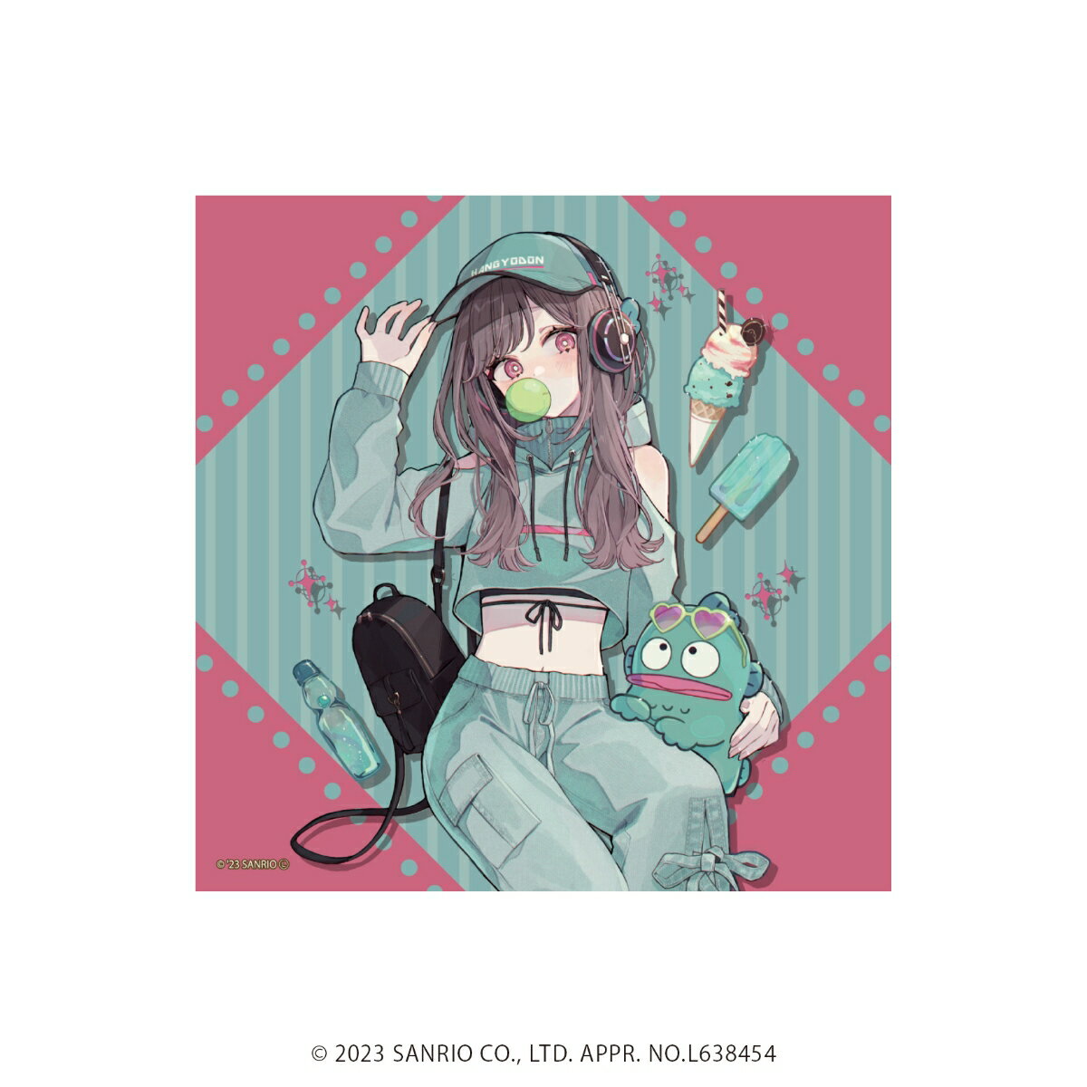 アクリルブロック「赤倉×はぴだんぶい」10/ハンギョドン(描き下ろしイラスト)【グッズ】