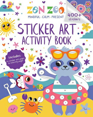 Zen Zoo: Sticker Art & Coloring: Activity Book with Over 400 Stickers STICKERS-ZEN ZOO STICKER ART & （Zen Zoo） [ Clare Moodie ]
