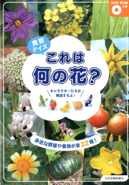 食育クイズこれは何の花？ 身近な野菜や果物が全32種！［DVD-ROMつき］ [ 少年写真新聞社『給食ニュース』編集部 ]