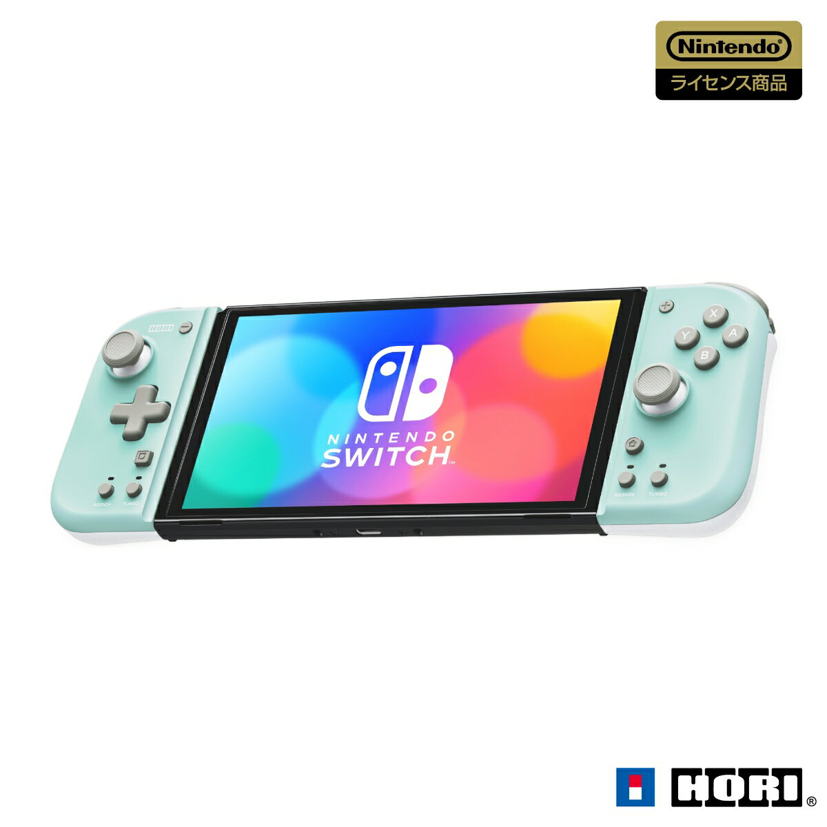 グリップコントローラー Fit for Nintendo Switch MINT GREEN×WHITE