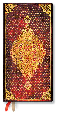 Paperblanks 2021 Golden Trefoil Slim 12-Month PAPERBLANKS 2021 GOLDEN TREFOI [ Paperblanks ]