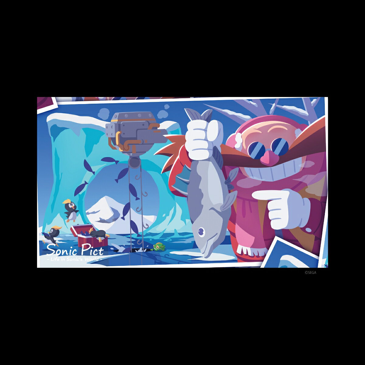 『ソニック・ザ・ヘッジホッグ』アクリルブロック（SONIC PICT）2023年07月「天才からの爆釣見舞い！？」