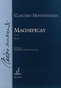【輸入楽譜】モンテヴェルディ, Claudio: 六声のマニフィカート