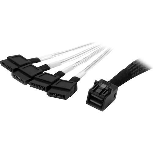 内部MiniSAS - SATAケーブル SFF-8643 - 4x SATA 1m
