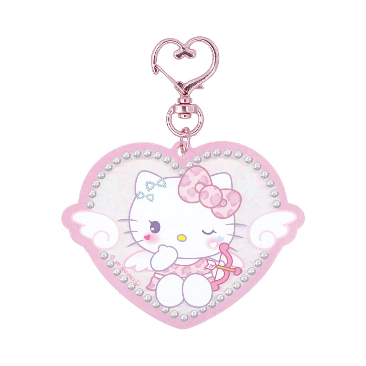 サンリオキャラクターズハートホロアクリルチャーム ハローキティ／まっしろ天使