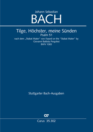 【輸入楽譜】バッハ, Johann Sebastian: 詩篇 第51番「わが罪を拭い去りたまえ、いと高き神よ」 BWV 1083/Hellmann編: 指揮者用大型スコア