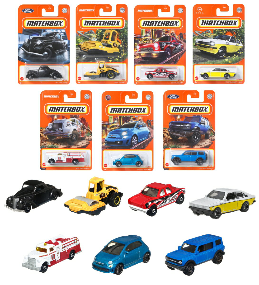 マッチボックス(Matchbox) ベーシックカー アソート 【ミニカー24台入り BOX販売】 【3才~】 980C-30782