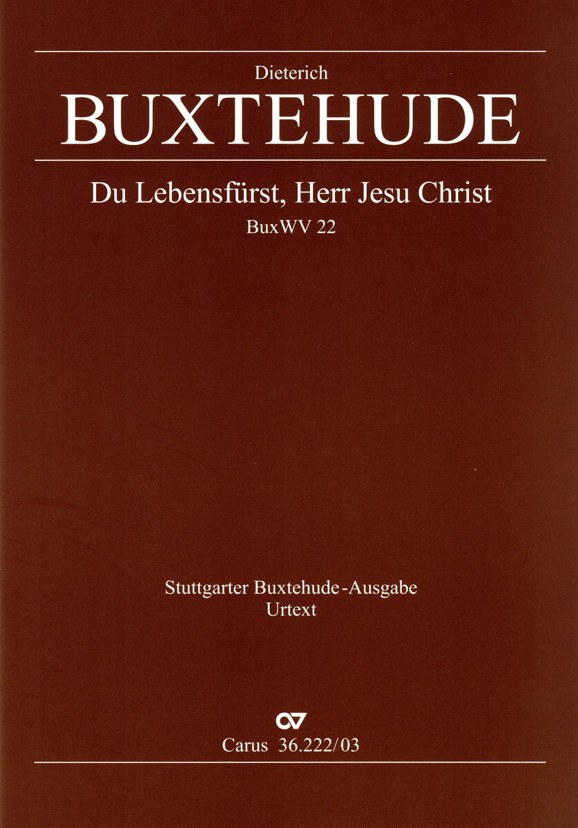 【輸入楽譜】ブクステフーデ, Dietrich: 汝命の君、主イエス・キリスト BuxWV 22(独語)/Brehm編: ヴォーカル・スコア
