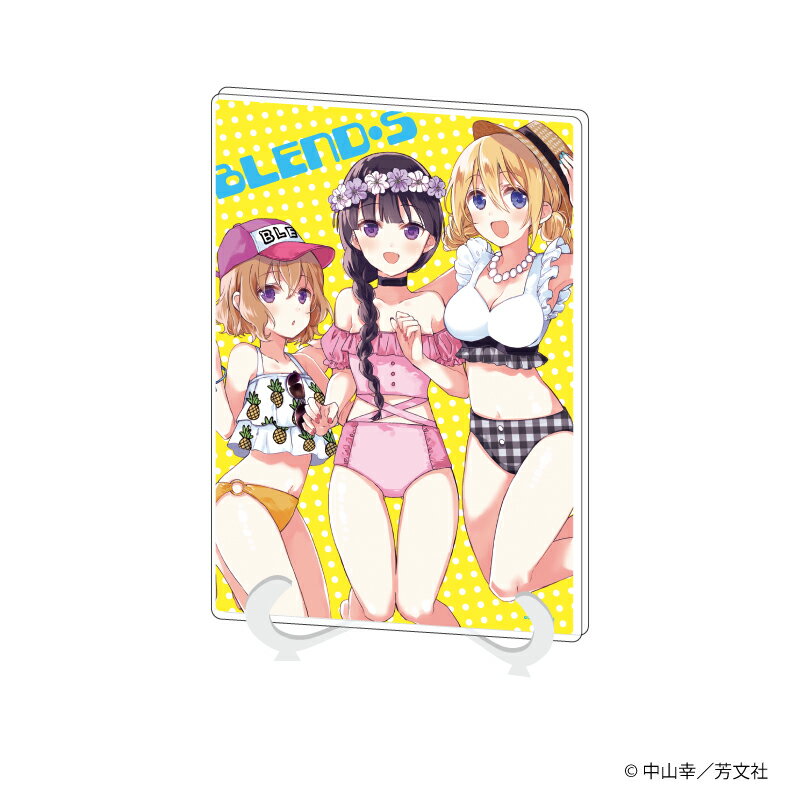 【グッズ】アクリルアートボード(A5サイズ)「ブレンド・S」02/桜ノ宮苺香＆日向夏帆＆星川麻冬